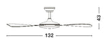 BLAIRE Deckenventilator Ø 132cm-Luxomo Leuchten