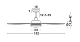 FLOW Deckenventilator Ø 152cm
