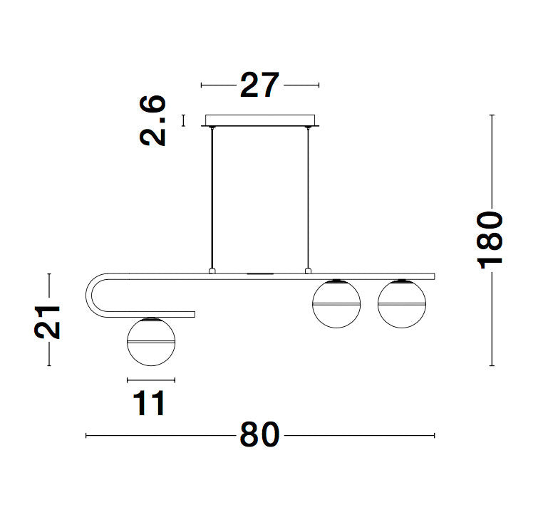 CANTONA Hängeleuchte linear-Luxomo Leuchten