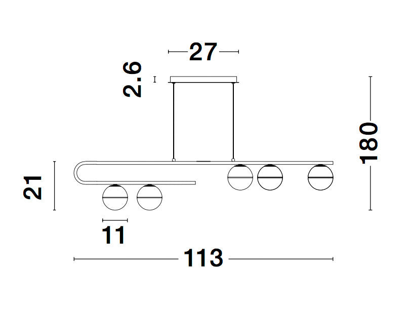 CANTONA Hängeleuchte linear-Luxomo Leuchten