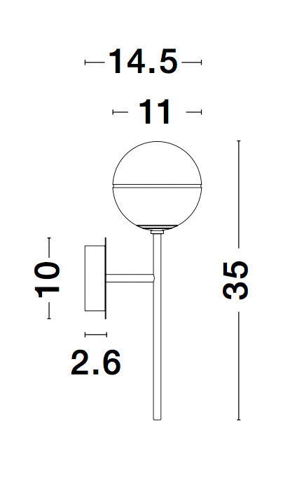 CANTONA Wandleuchte-Luxomo Leuchten