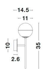 CANTONA Wandleuchte-Luxomo Leuchten