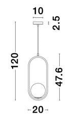 OBITAR Hängeleuchte oval-Luxomo Leuchten