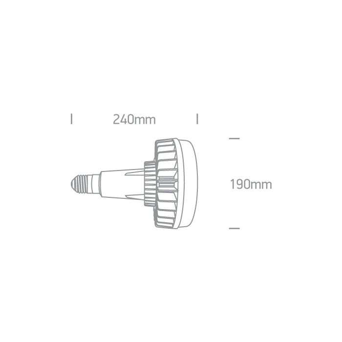 LED Retrofit 80W 230V E40-Luxomo Leuchten