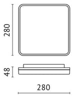 Wand-/Deckenleuchte BLE S/M LED-Luxomo Leuchten