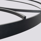 LED-Ring-Kronleuchter RIO BIO – Schwebender Pflanz-Lichtring aus Aluminium