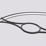 LED-Ring-Kronleuchter RIO BIO – Schwebender Pflanz-Lichtring aus Aluminium