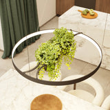 LED-Ring-Kronleuchter RIO BIO – Schwebender Pflanz-Lichtring aus Aluminium