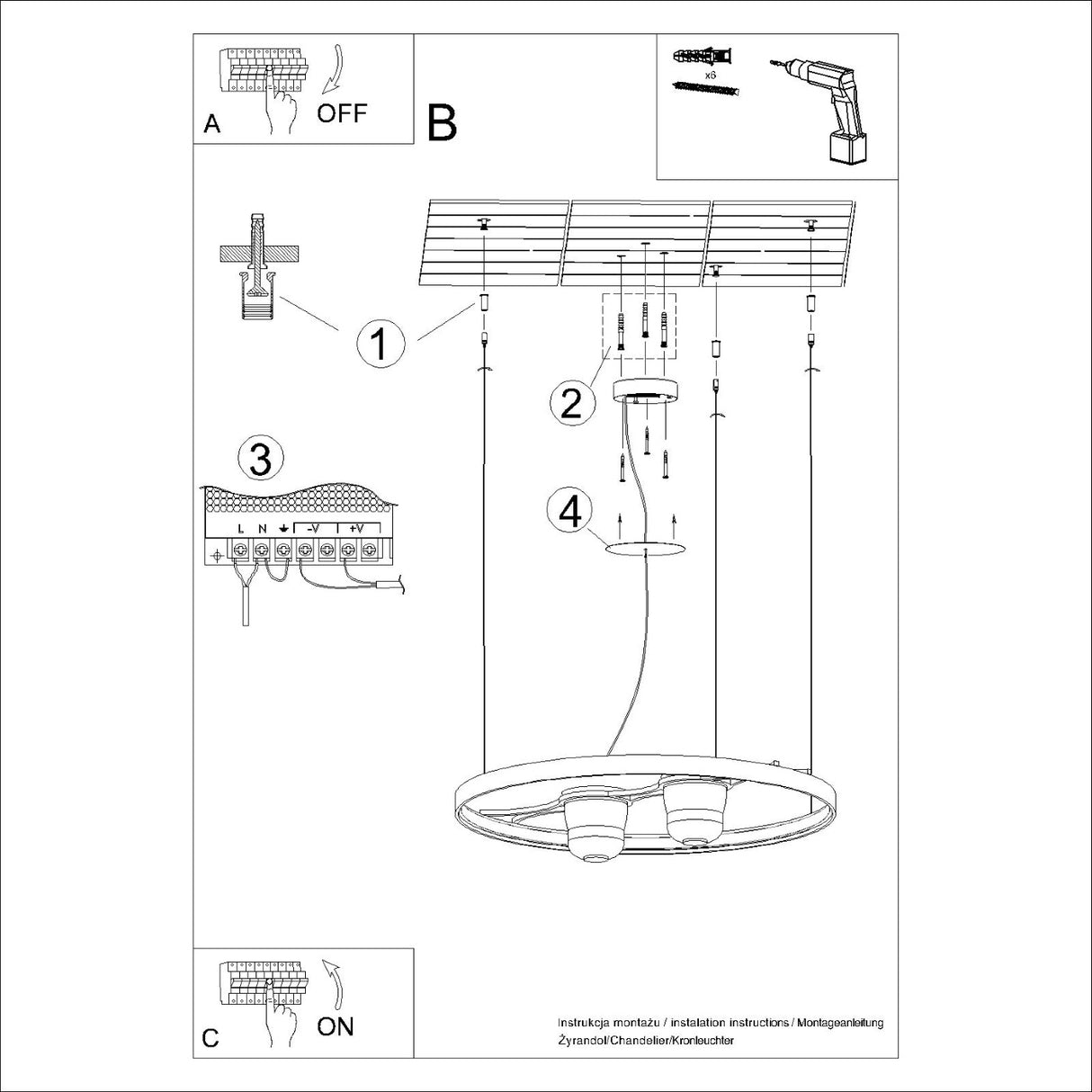 LED-Ring-Kronleuchter RIO BIO – Schwebender Pflanz-Lichtring aus Aluminium