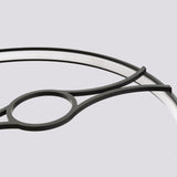 LED-Ring-Kronleuchter RIO BIO – Schwebender Pflanz-Lichtring aus Aluminium