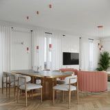 3-flammige Pendelleuchte HALO