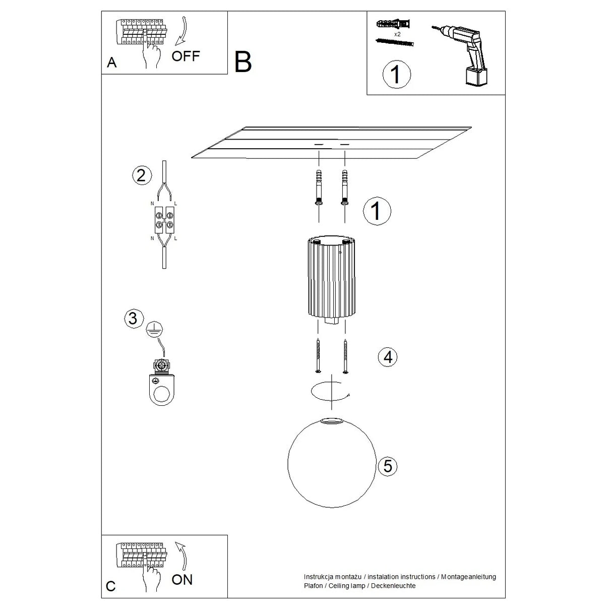 Design Deckenleuchte HALO