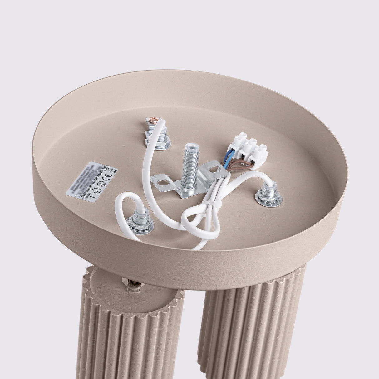 3-flammiger Deckenstrahler KARBON – Rund & Schwenkbar