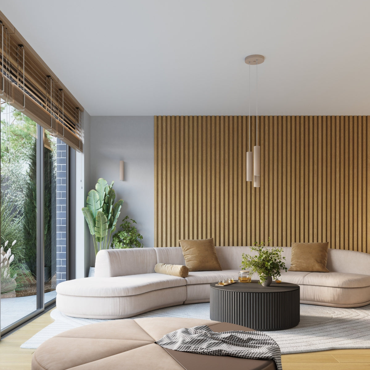 3-flammiger Deckenstrahler KARBON – Rund & Schwenkbar