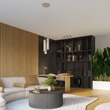 3-flammiger Deckenstrahler KARBON – Rund & Schwenkbar