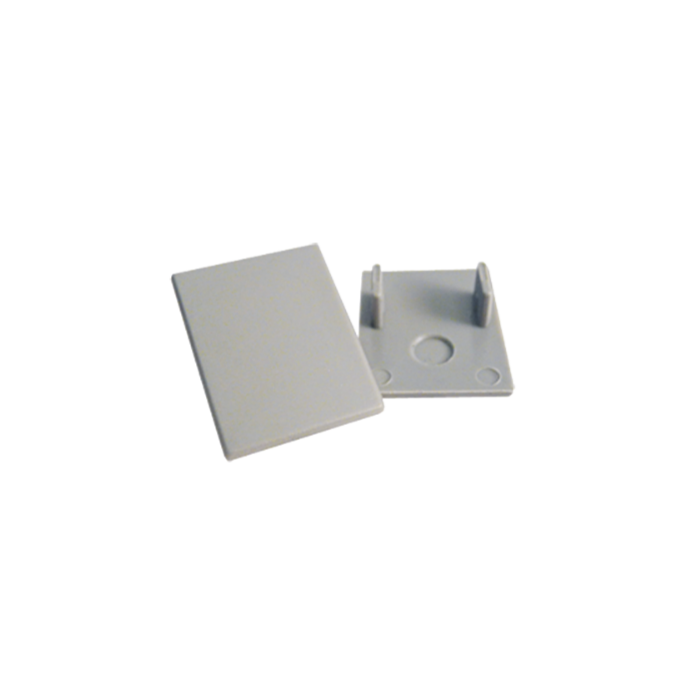 Endstück M20-EH für hohe Abdeckung für Aufbauprofil MICRO 20 (1 Stk.)