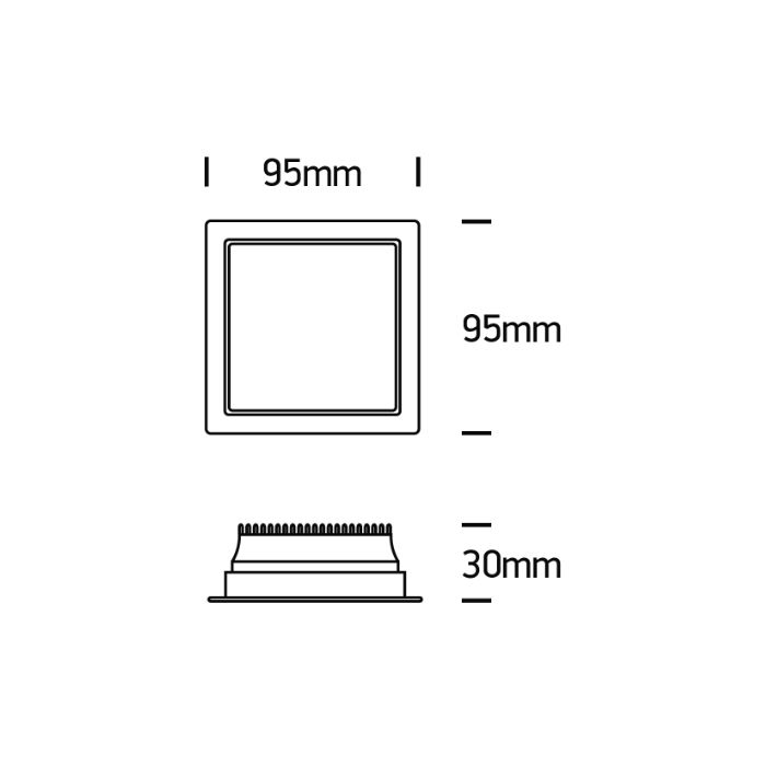 MAKON S LED Einbaudownlight-Luxomo Leuchten