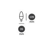 LED Retrofit E14 Kerze-Luxomo Leuchten