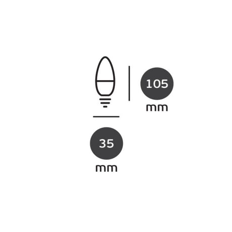 LED Retrofit E14 Kerze-Luxomo Leuchten