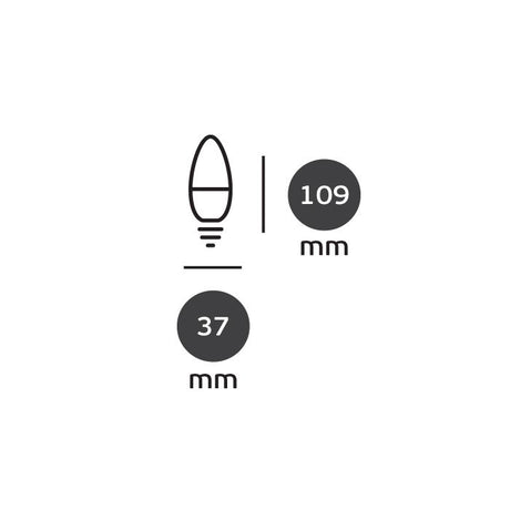 LED Retrofit E14 Kerze-Luxomo Leuchten