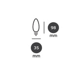 LED Retrofit E14 Kerze-Luxomo Leuchten
