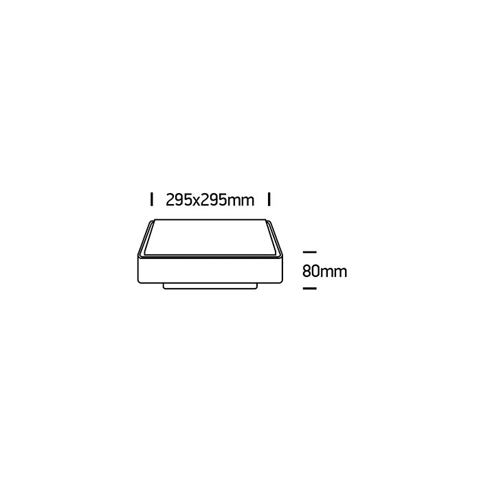 SILL L LED Wand-/Deckenleuchte