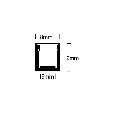 7901 LED Aufbauprofil 2m inkl. Zubehör-Luxomo Leuchten
