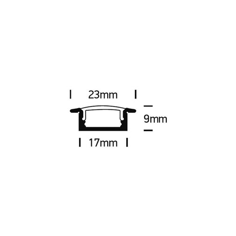 7902R LED Einbauprofil 2m-Luxomo Leuchten