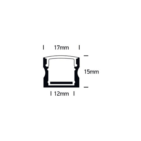 7904 LED Aufbauprofil 2m-Luxomo Leuchten