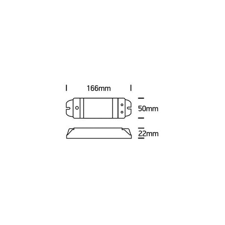 89010D LED Controller 180W 12V / 360W 24V 1Kanal 1-10V dimmbar-Luxomo Leuchten