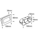LEILANI M/L LED Wandeinbauleuchte-Luxomo Leuchten