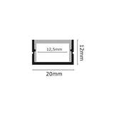 Abdeckung M20-O flach für Aufbau- und Einbauprofil MICRO 20