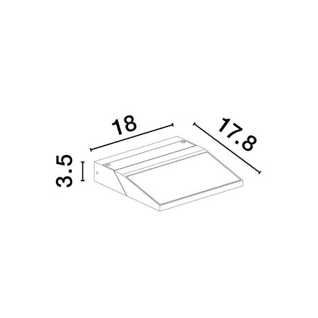 PRIM LED Solar- Wandleuchte-Luxomo Leuchten