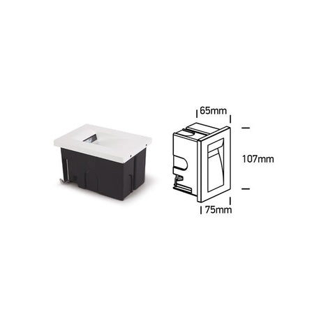 RUBI H LED Wandeinbauleuchte-Luxomo Leuchten