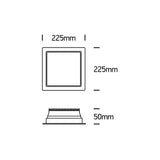 MAKON XL LED Einbaudownlight-Luxomo Leuchten